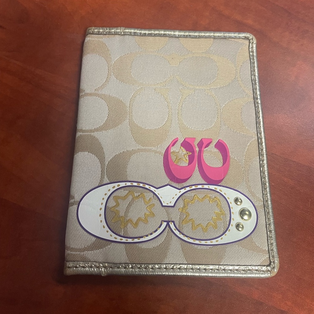 Coach Signature Collection Passport Holder